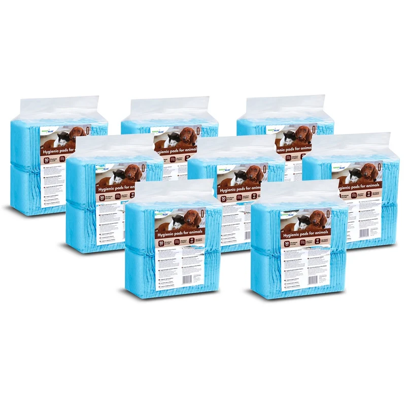 GB495 Tappetini igienici per cani/gatti Assorbenti igienici per imparare a fare pipì Tappetini da addestramento monouso a 6 strati 400 pz.