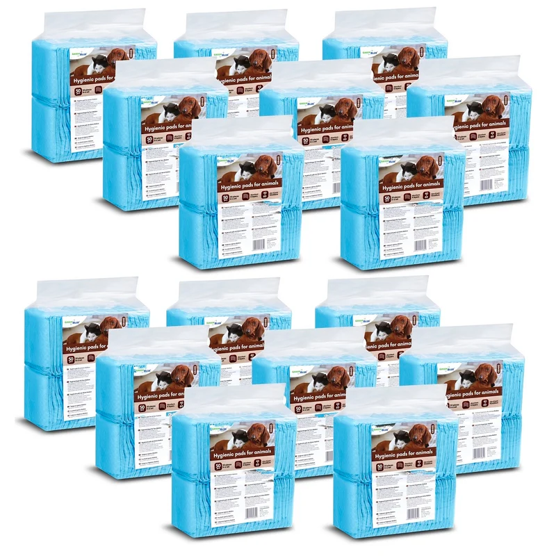GB495 Tappetini igienici per cani/gatti Assorbenti igienici per imparare a fare pipì Tappetini da addestramento monouso a 6 strati 800 pz.