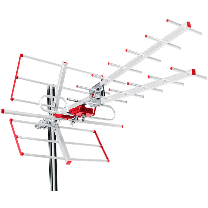 Antenna esterna TV DVB-T Combo UHF VHF passivo max 100dBμV Maclean MCTV-855