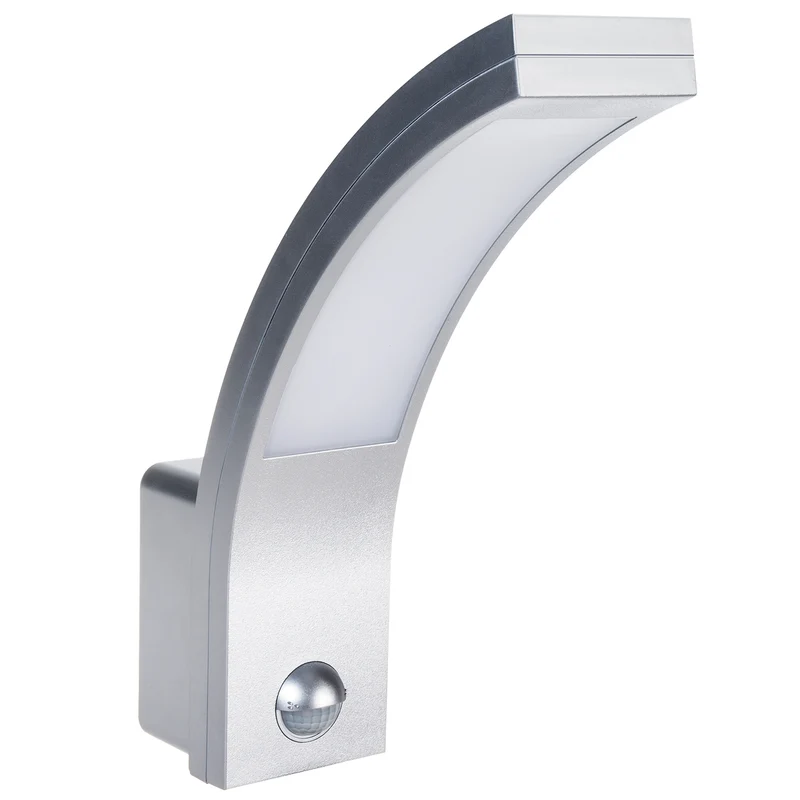 Lampada a LED con sensore di movimento a infrarossi MCE244 S 750lm 10W IP54 Maclean Energy argento