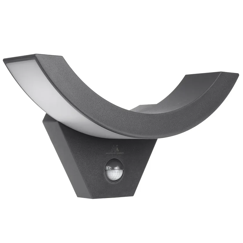 Lampada a LED con sensore di movimento a infrarossi MCE290 GR 800lm 10W IP54 Maclean Grigio energia