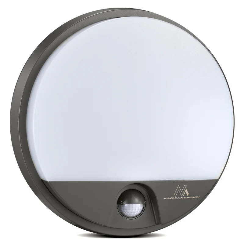 Lampada a LED con sensore di movimento a infrarossi MCE291 GR 1100lm 15W IP54 Maclean Grigio energia