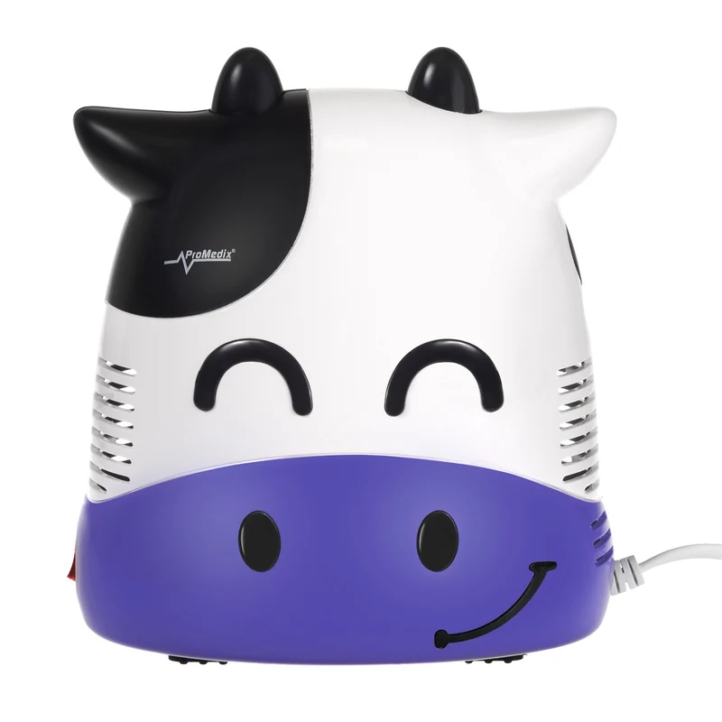 Inalatore per i bambini Promedix PR-810 mucca, set di nebulizzatori, maschere, filtri