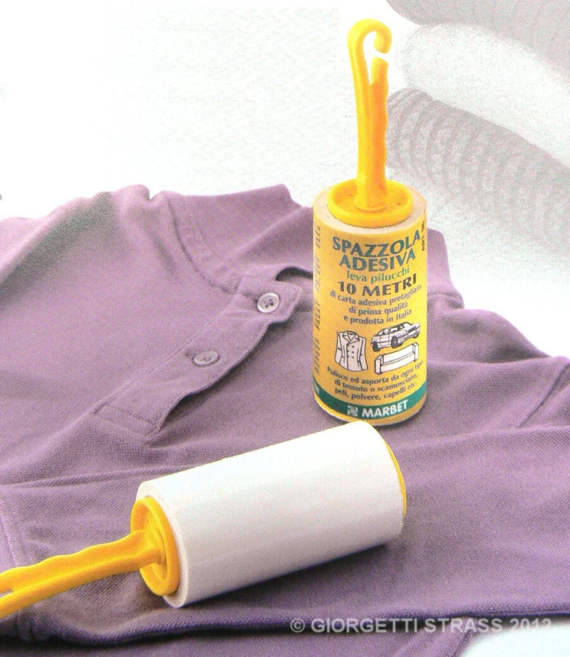 SPAZZOLA ADESIVA MARBET 10 metri per togliere pelucchi maglie maglioni lana peli