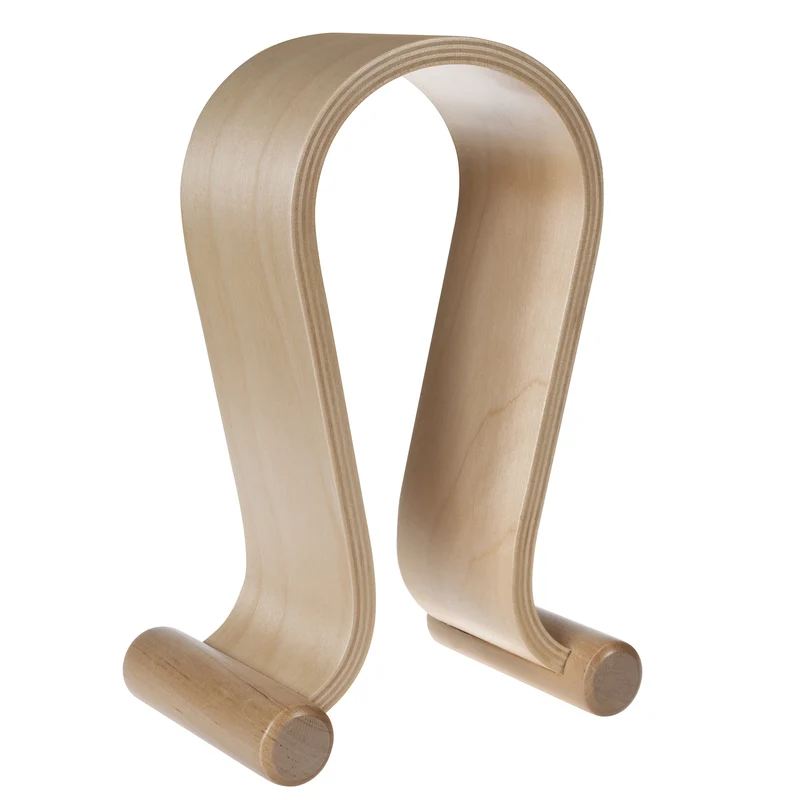 Supporto per cuffie Maclean MC-815O, in legno, rovere chiaro colore rovere