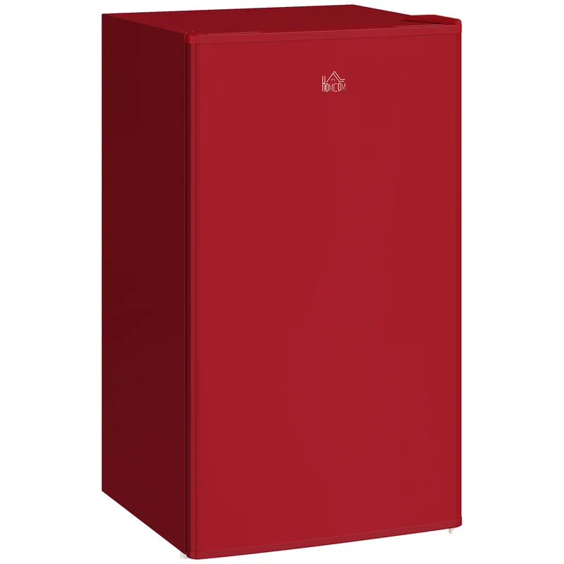Frigorifero Piccolo 91L MonoPorta Reversibile con Congelatore e Temperatura Regolabile Rosso