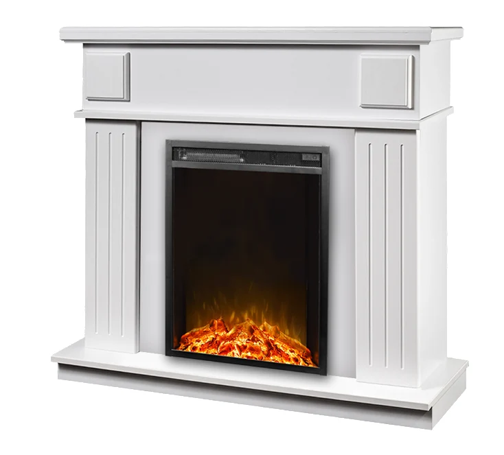 Camino Elettrico da Pavimento 99,7x103,4x27 cm Effetto Fiamma 1500W Marina & Miriam