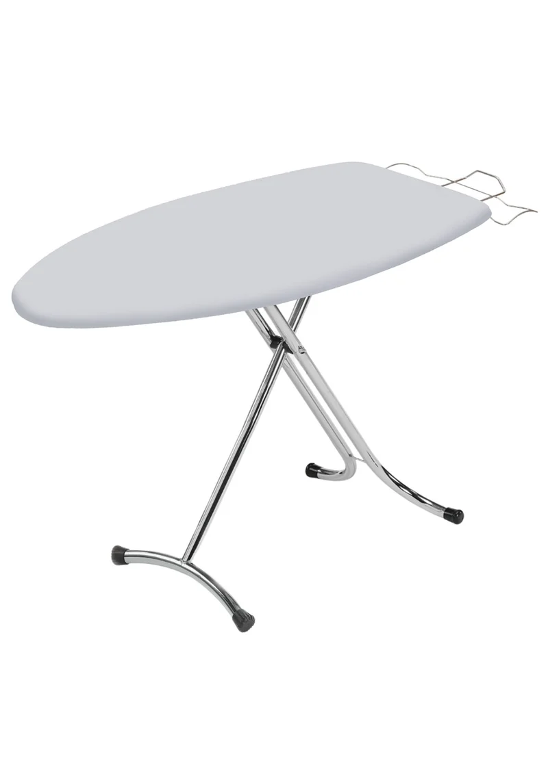 Asse da Stiro Rugby Plus 125x46 cm Salvaspazio Ampia Area Gambe Triple in Acciaio