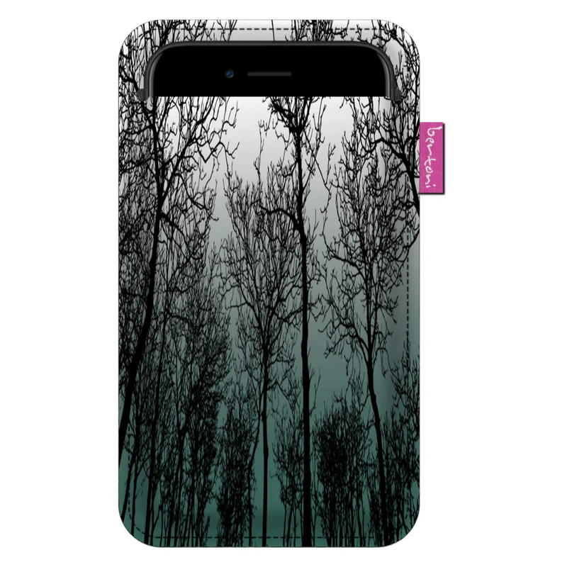 Custodia per smartphone Bertoni, Case in feltro ecologico, 105x195 mm, motivo Forest Mood, EE0028