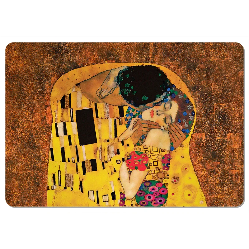 Tappetino da tavolo o da scrivania, Tovaglietta decorativa, in feltro, 29x42 cm, Bacio, Bertoni