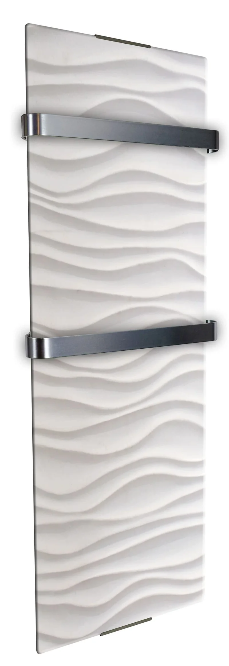 Scaldasalviette da Bagno in Vetro Temperato 120x46cm 1200W CheminArte Onda