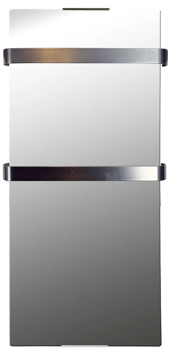 Scaldasalviette da Bagno in Vetro Temperato 100x46cm 900W CheminArte Specchio