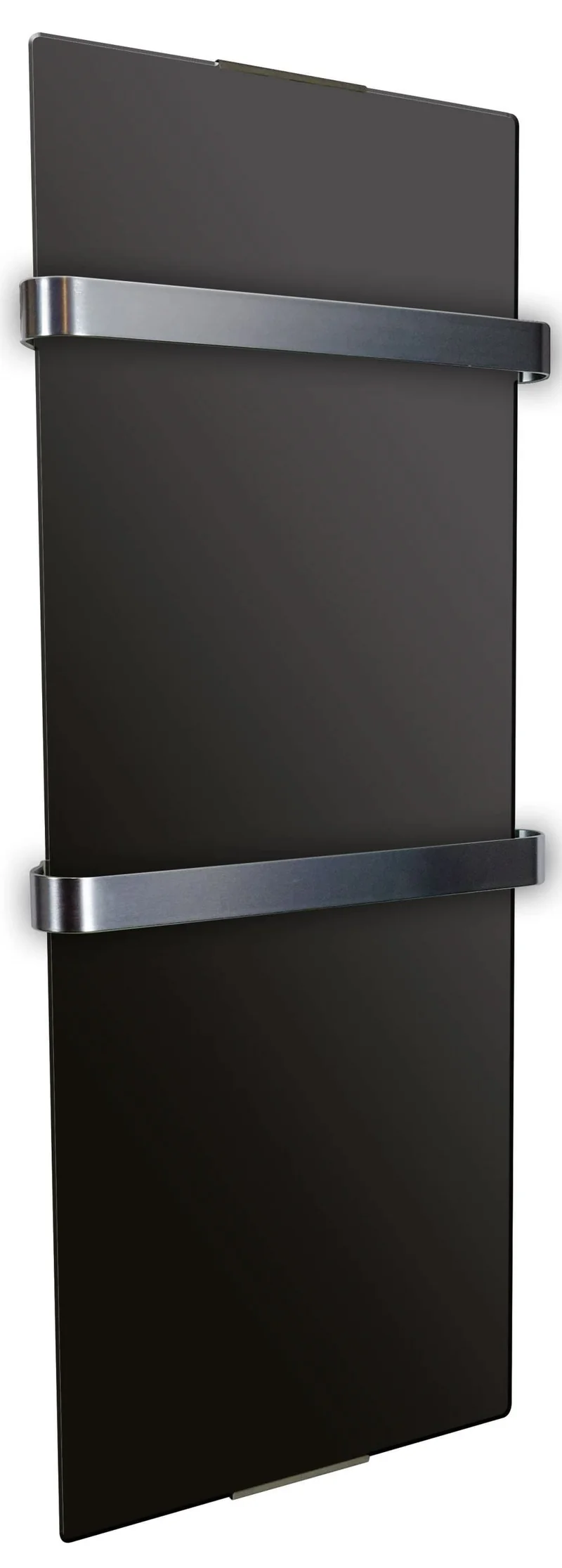 Scaldasalviette da Bagno in Vetro Temperato 120x46cm 1200W CheminArte Nero