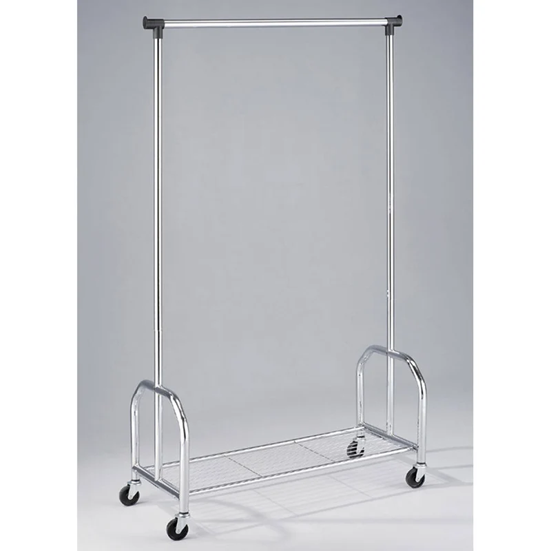 Stender Porta Abiti in Acciaio con Ruote 108x45x180cm Fumer Titan