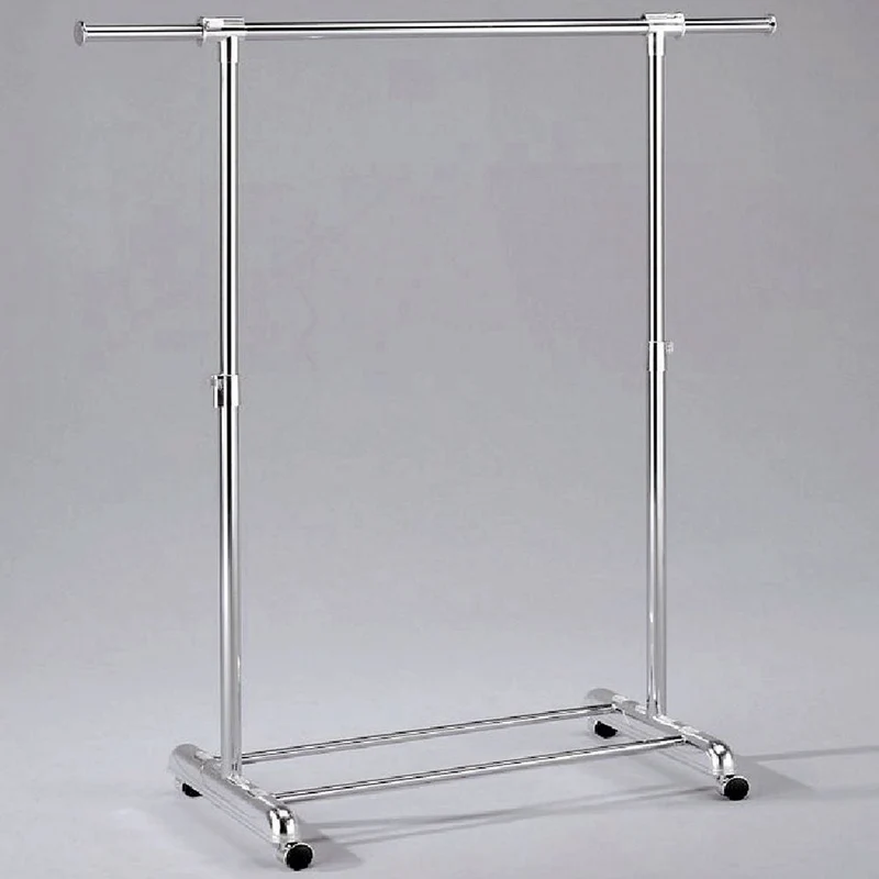 Stender Porta Abiti Estensibile in Acciaio con Ruote 85x44x9cm Fumer Eracle Cromo