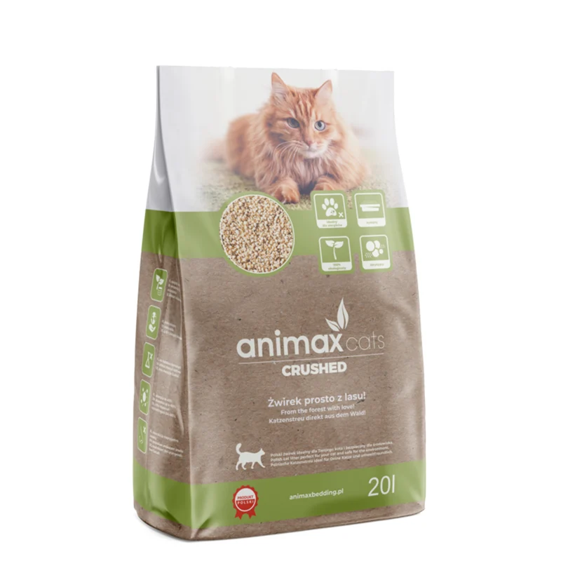 Lettiera a zolle per gatti, classica, 20 litri, circa 10 kg, Animax