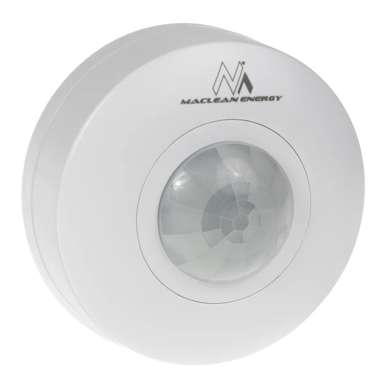 Rilevatore di movimento PIR Maclean, portata 6 m, soffitto, carico massimo 1200 W, IP20, MCE314 W