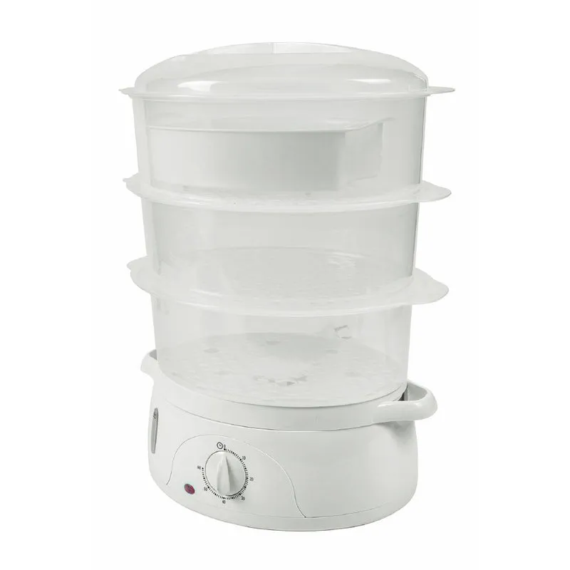 Vaporiera Elettrica 9 Litri 800W Kooper Saturnia Bianco