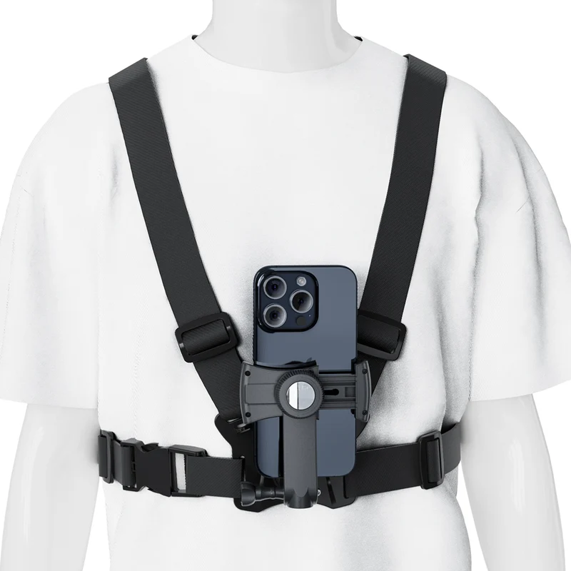 Imbracatura per telefono Maclean Sports, universale, per telefono, fotocamera, compatibile con GoPro e altre fotocamere, supporto girevole, MC-294