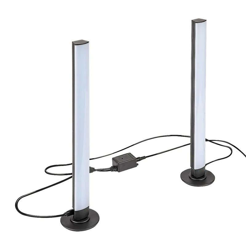 Lampada a stelo Rabalux, lampada da terra, 5W LED, RGB, nero, Paco