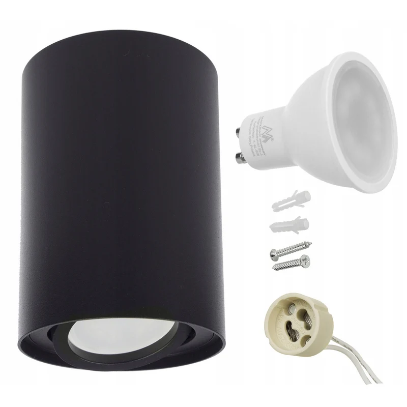 Maclean 1x Farretto da soffitto MCE422 B + lampadina LED GU10 5W 4000K