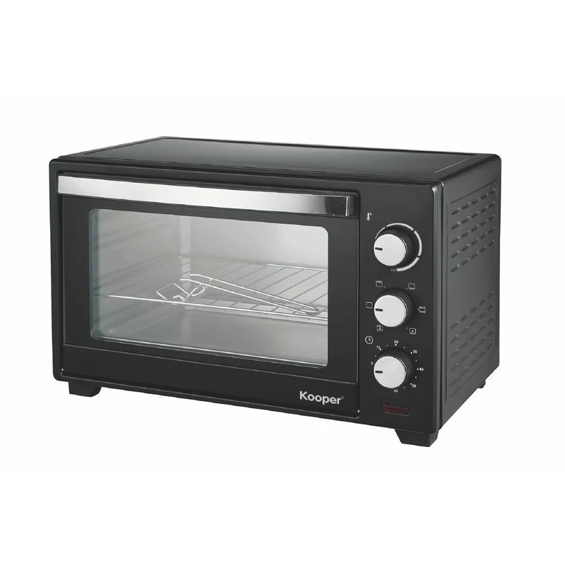 Forno Fornetto Elettrico Ventilato 30 Litri 1380W Kooper Texas 30 Nero