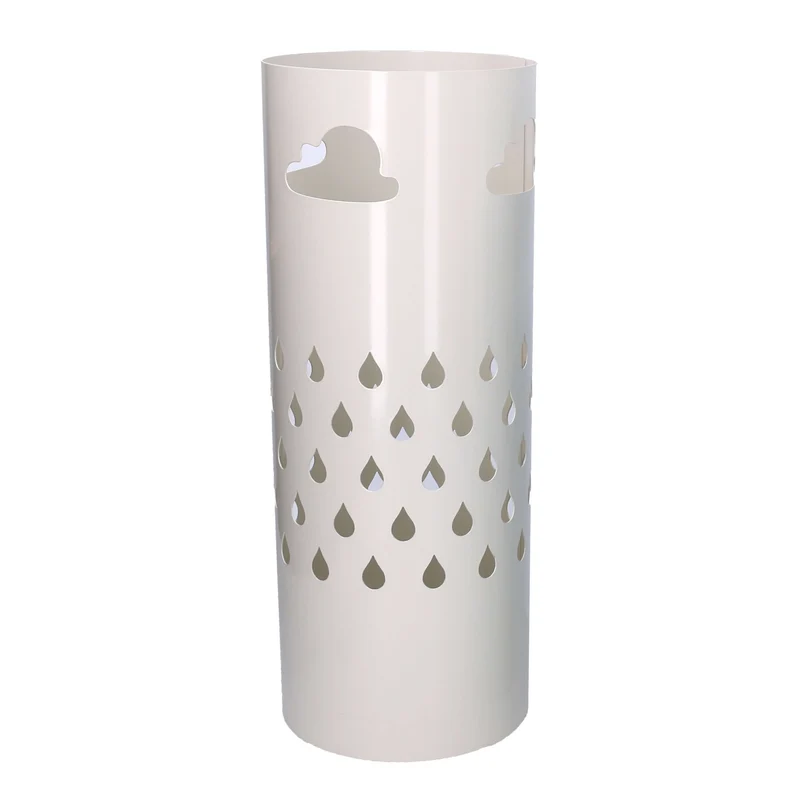 Portaombrelli in metallo nuvole bianco tondo cm ø19xh49